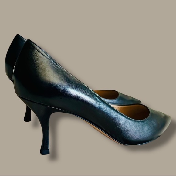 NWOT Stuart Weitzman Black Leather ‘Tippi 75’ Pointed Toe Pumps Size 11.5 - Picture 10 of 16